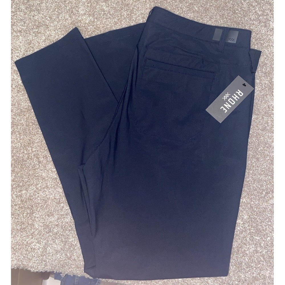 Rhone Momentum Golf Five Pocket Pants Slim Straight Blue 40x34 Performance Prep